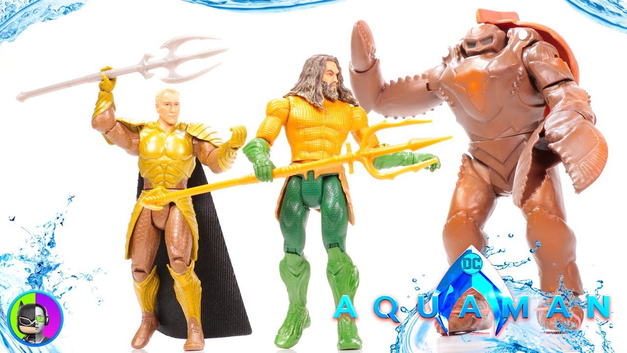 aquaman figure with shark