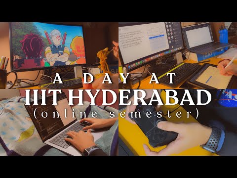 A Day in my Life at IIIT Hyderabad | Online Semester Vlog