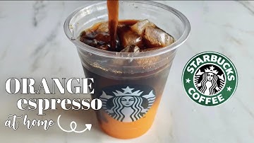 Orange Espresso | Starbucks Orange Espresso
