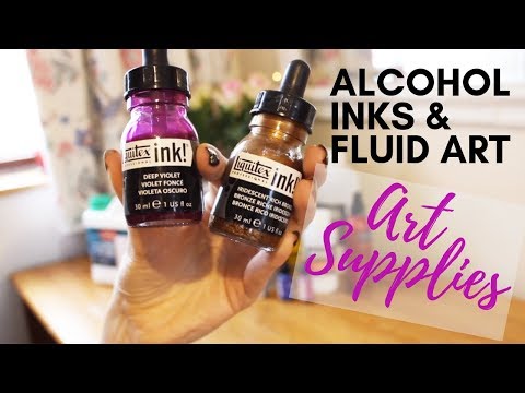 WHERE I buy my ART supplies for ALCOHOL inks and FLUID art