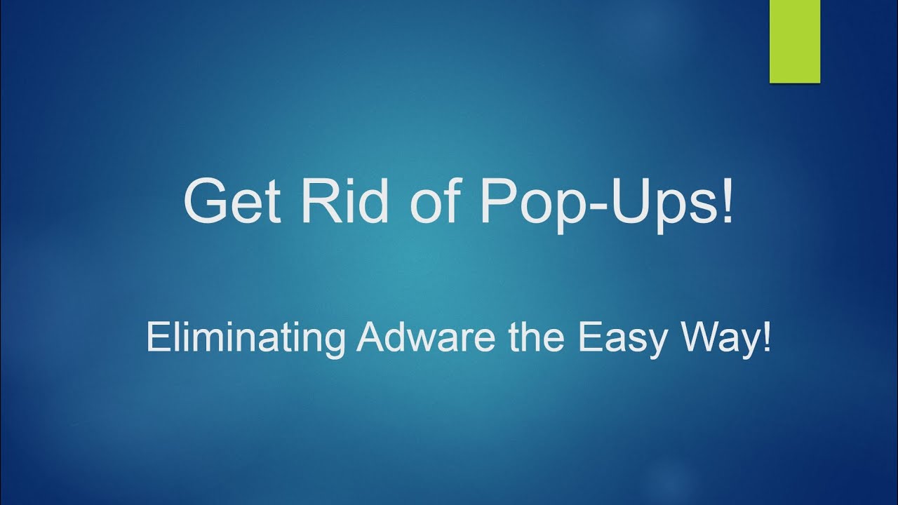 how to get rid of pop ups on windows 10