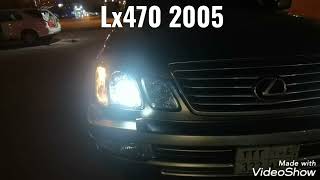 تركيب ليد واطي وعالي على لكزس LX470 2005