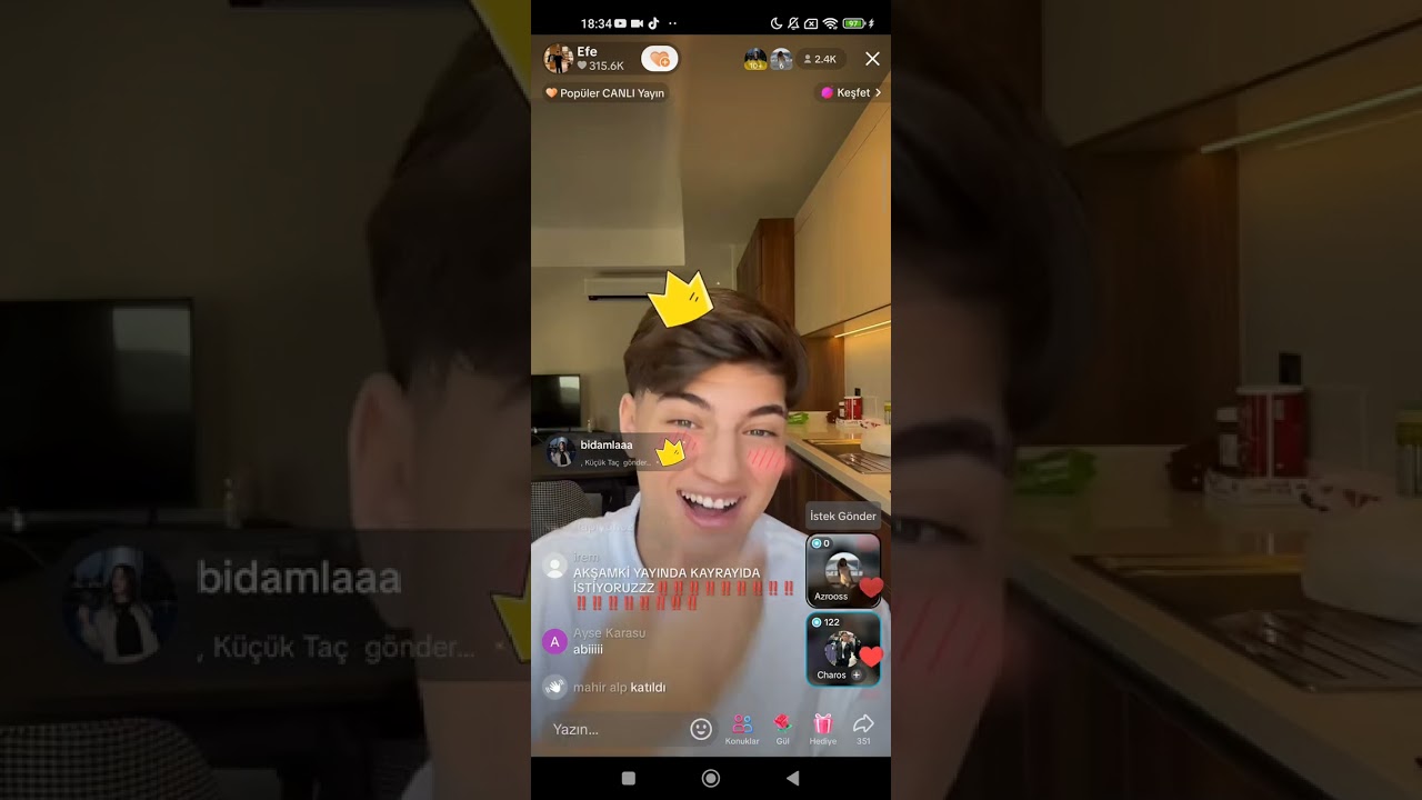 Furkan Efe Çetinkaya yayın 🫶 PART 3 💞 Gülme kirizi garantili😅😅@efeçetinkayaa💗💗