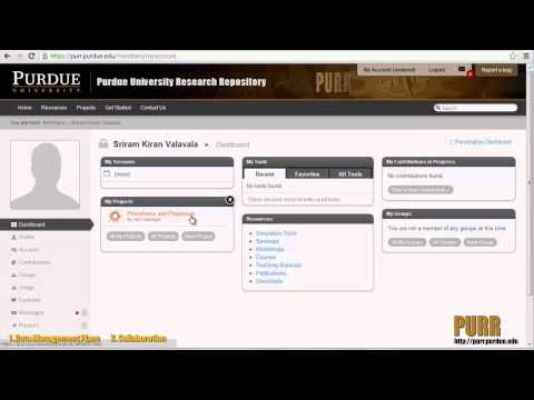 The Purdue University Research Repository (PURR)