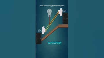 Two way switch connection "staircase" #ytshorts #shorts #viral #video