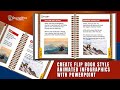 HOW TO CREATE A FLIP BOOK STYLE ANIMATED INFOGRAPHICS WITH POWERPOINT #powerpoint #infographics