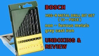 Bosch HSS-R Metal Drill Bit Set | ( 10 - PIECE ) Unboxing | UNLIKE IDEAS