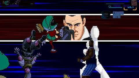 MUGEN Request: Duck King & Marvin Vs Shaq & Frank West