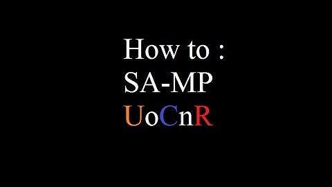 Tutorial about the Inventory ft SA MP UoCnR