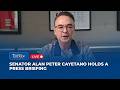 LIVE: Senator Alan Peter Cayetano holds a press briefing on Monday. I 08 June 2026