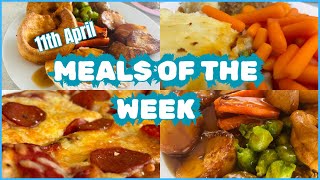 MEALS OF THE WEEK | 11TH APRIL | #mealideas #mealsoftheweek #ukfamily #food #dinnerideas #dinner