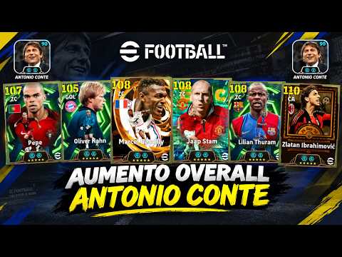 ⏫️ ANTONIO CONTE 90 TÉCNICO COM AUMENTO DE OVERALL EFOOTBALL RATING UPGRADE