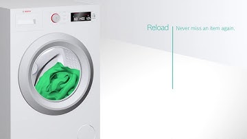 Bosch Washing Machine Reload Function - Add forgotten garments while washing