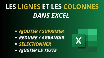 GERER LES LIGNES ET LE COLONNES DANS EXCEL agrandir, ajouter, suprimmer, uniformiser, effacer TUTO