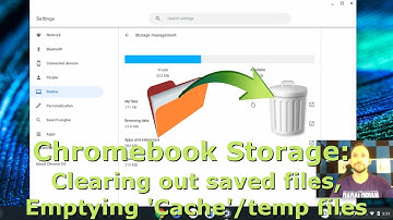 Chromebook Storage (Clearing out saved files, 