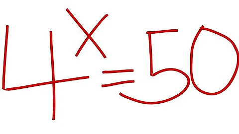 USA 🇺🇸  CAN YOU SOLVE THIS EXPONENTIAL EQUATION 5^X = 50 ?