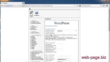 Install Wordpress using fantastico