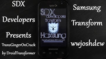 How To Install TransGingerOnCrack on the Samsung Transform