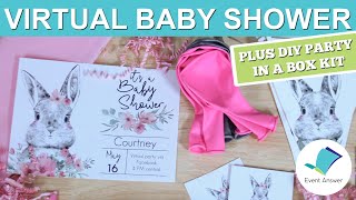 How to Host a Virtual Baby Shower | Long Distance Baby Shower | DIY Party in a Box