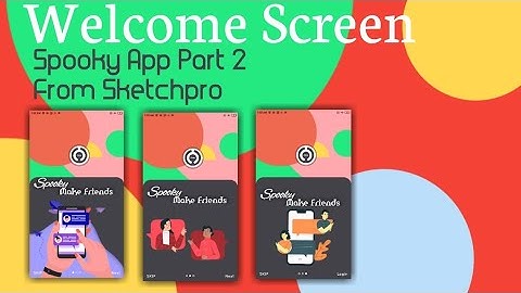 Full Animated Welcome Screen Spooky Part 2 From Sketchpro ( INTRO PAGE SLIDE SKETCHPRO )