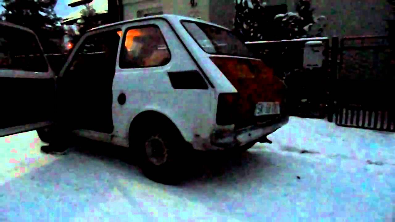 Fiat 126p strzał z wydechu YouTube