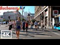 Bucharest romania   june 2023  4k  walking tour