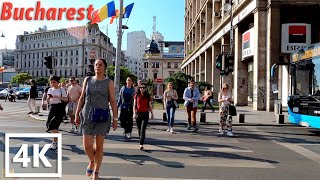 Bucharest Romania June 2023 4K Walking Tour