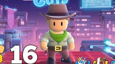 Stumble Guys - Gameplay Walkthrough part 16 - new skin KIT GARSON (IOS and Android)