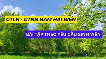 [Clip 11] Hướng dẫn giải dạng Toán GTLN - GTNN hàm hai biến số - phần 1| GT2