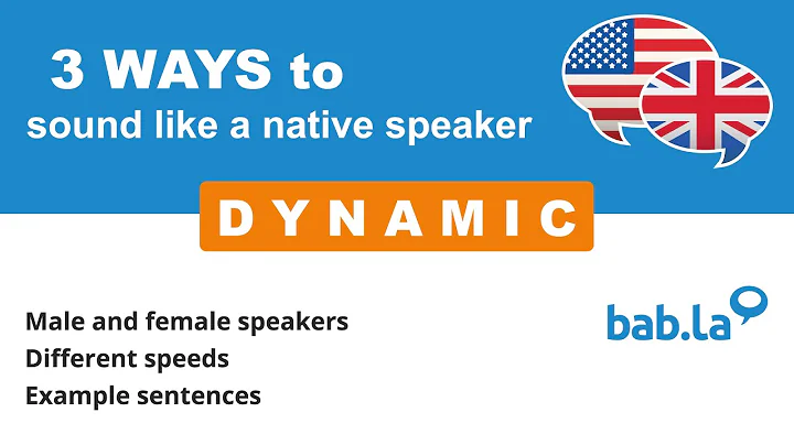 DYNAMIC pronunciation | Improve your language with bab.la