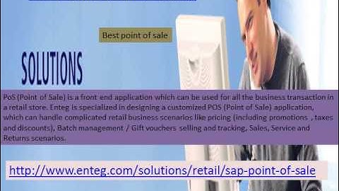 SAP Point of Sale -enteg