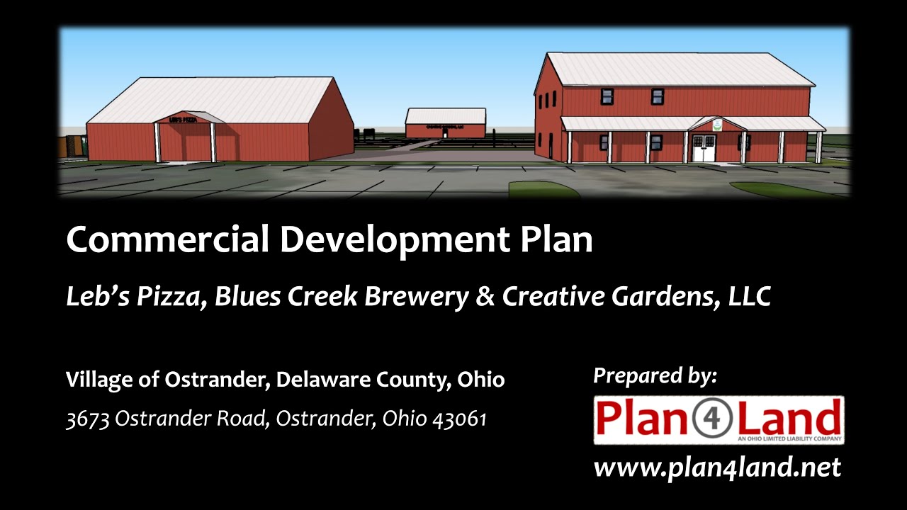 Commercial Development Plan Concept - Leb's Pizza, Blues Creek Brewery & Creative Gardens aicp 14