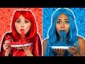 THE SUPER POPS RED FOOD VS BLUE FOOD CHALLENGE. Totally TV Videos for Teens.