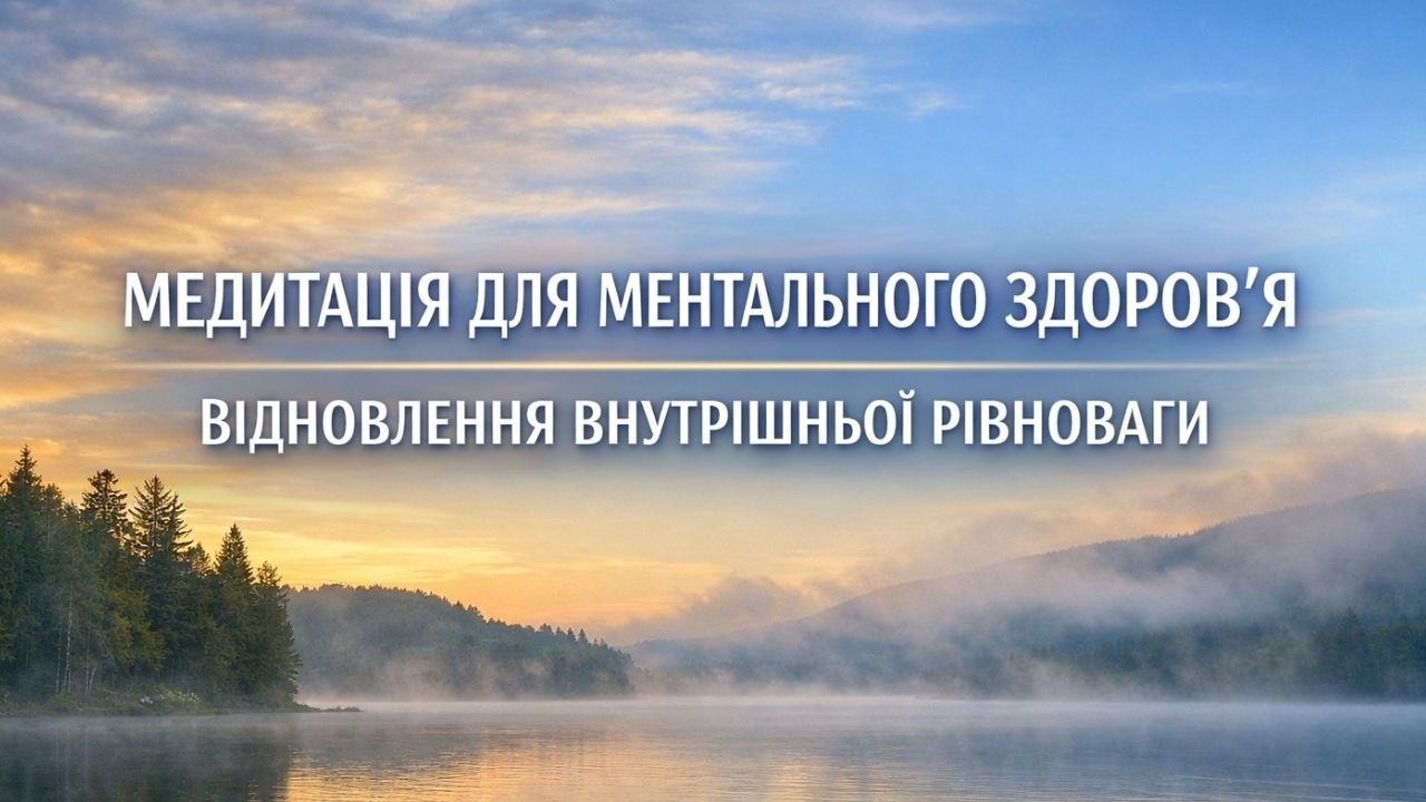 Медитація для ментального здоров’я | Відновлення внутрішньої рівноваги