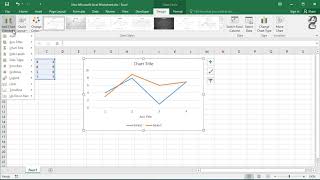 How to label x and y axis in Excel