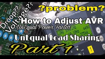 Paano mag adjust ng AVR Generator 》Hyundai 6GA2 491-1A  | How to Adjust Droop,Voltage, p.f | Part 1