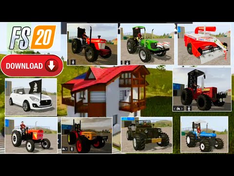 FS 20 NEW INDIAN TRACTOR APK | with all new modified mods with download link | fs 20 indian tractors