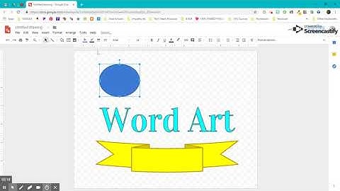 Google Drawings - Insert Menu