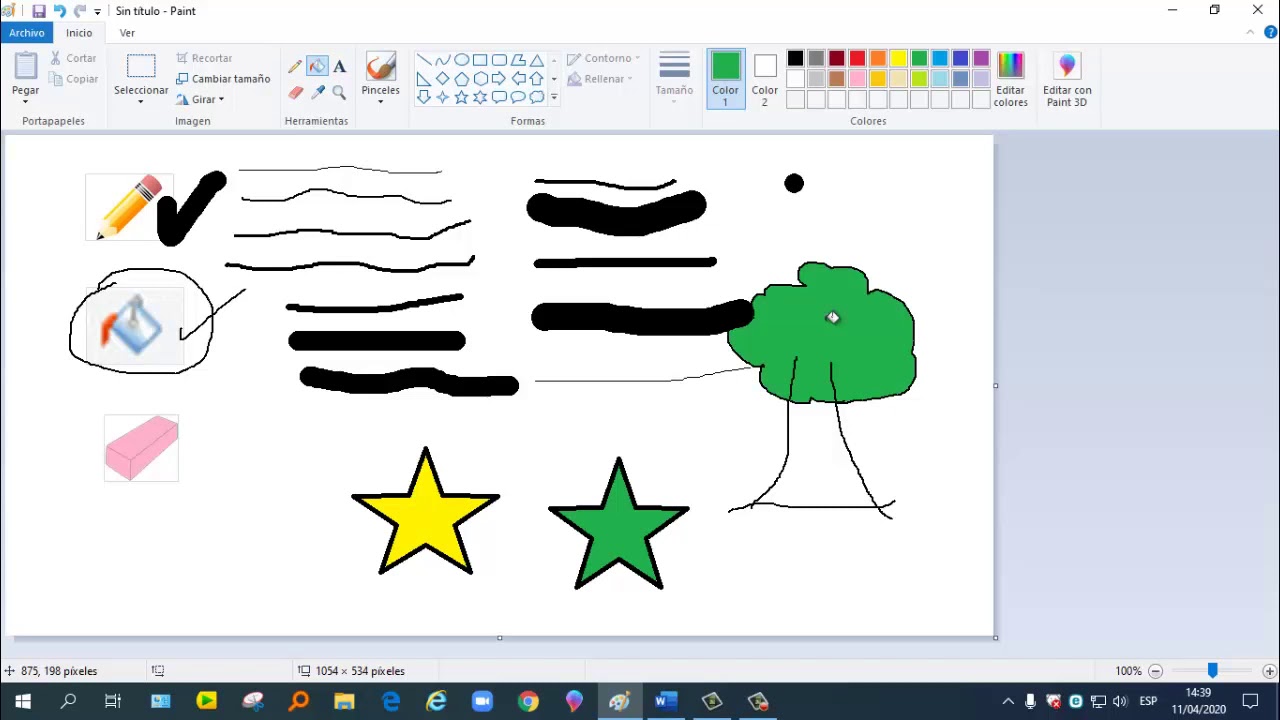 Paint - Relleno con color - YouTube