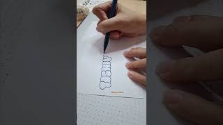 #letteringbeginner #writeyourname #calligraphy #handlettering #bubbleletters #shorts #satisfying