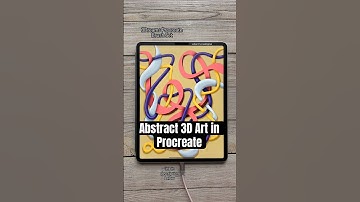 Abstract 3D Art in Procreate! #procreatetutorials #digitalart #procreate #3dart #digitalartbrushes