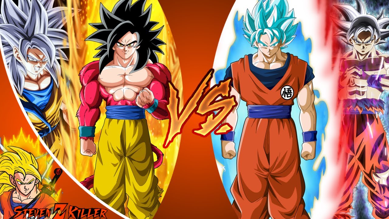 Goku SSJ4 vs Goku SSJ Blue - Fan Animation (By Studio B Animation