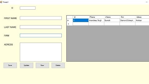 Insert Update View Search Delete Data In SQL SERVER DATABASE With Visual Basic .Net | Anmol VB.Net