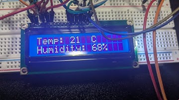 DHT11 Temp/humidity sensor with LCD demo