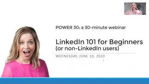 WEBINAR PLAYBACK: LinkedIn 101 for Beginners (or non-LinkedIn users) by Brenda Meller