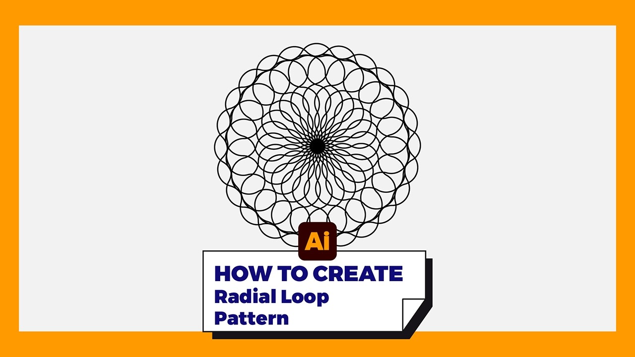 Adobe Illustrator Tutorial | HOW TO CREATE Radial Loop Pattern (Tips Tricks Tools Beginners 101)