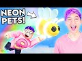 Can You Get The RARE NEON PETS In This ROBLOX GAME!? (ADOPT ME)