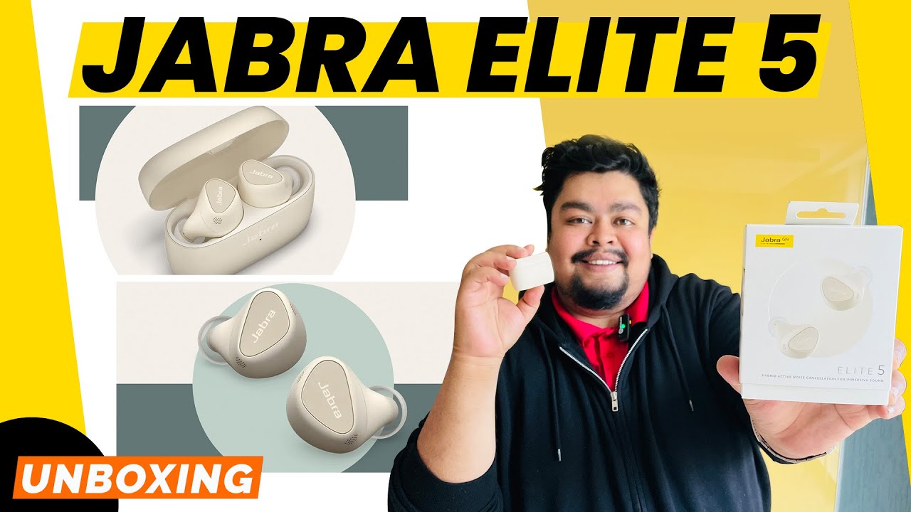 Jabra Elite 5 True Wireless Earbuds, Hybrid Active Noise