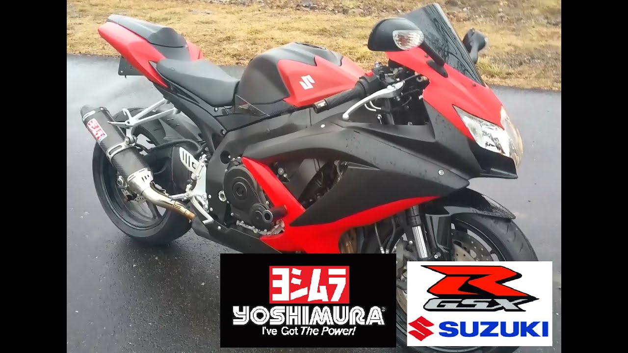 Yoshimura TRC Carbon Fiber SlipOn Suzuki GSXR 750 2008 YouTube