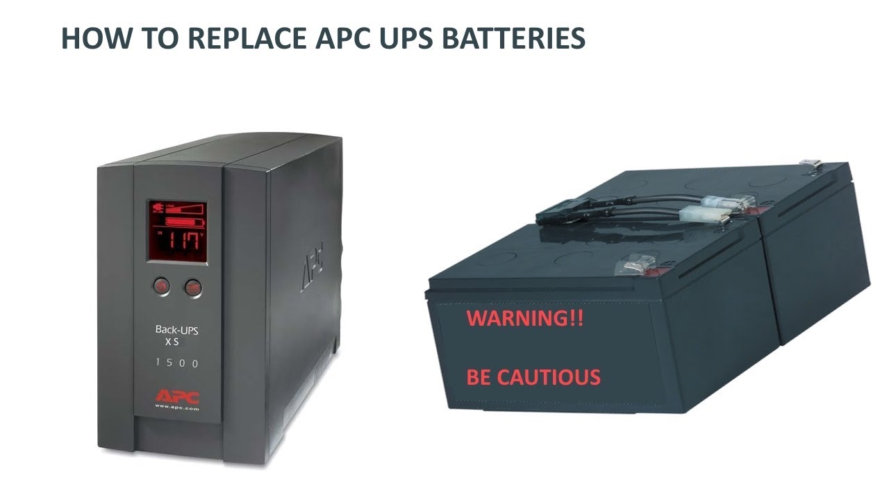 How to replace batteries on an APC XS 1500 Back Up UPS - YouTube